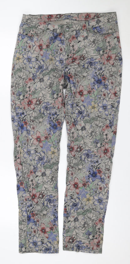 Esmara Women’s Multicoloured Floral Skinny Stretch Jeans UK 16