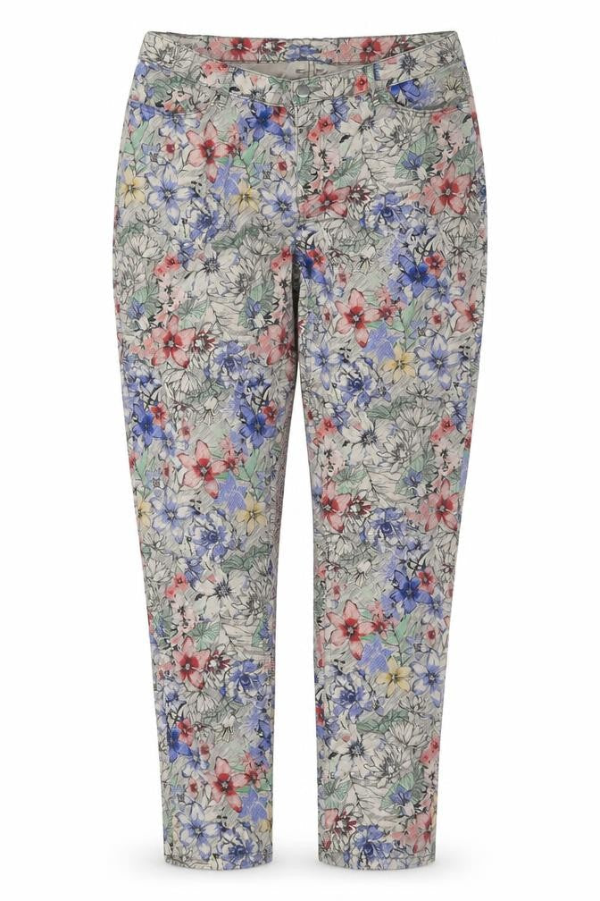 ESMARA Women’s Multicoloured Floral Skinny Stretch Jeans UK 16