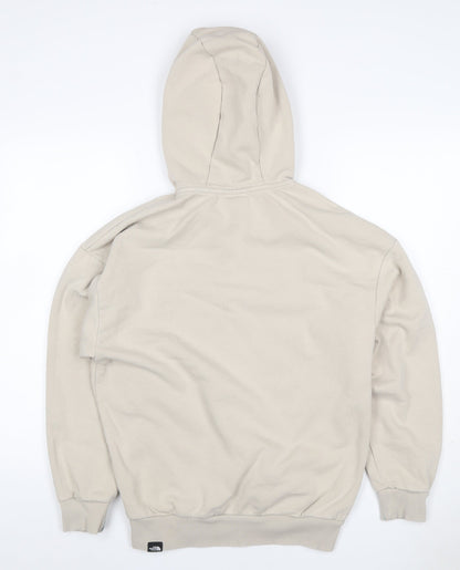 The North Face Women's Beige M Pullover Hoodie Logo Hooded