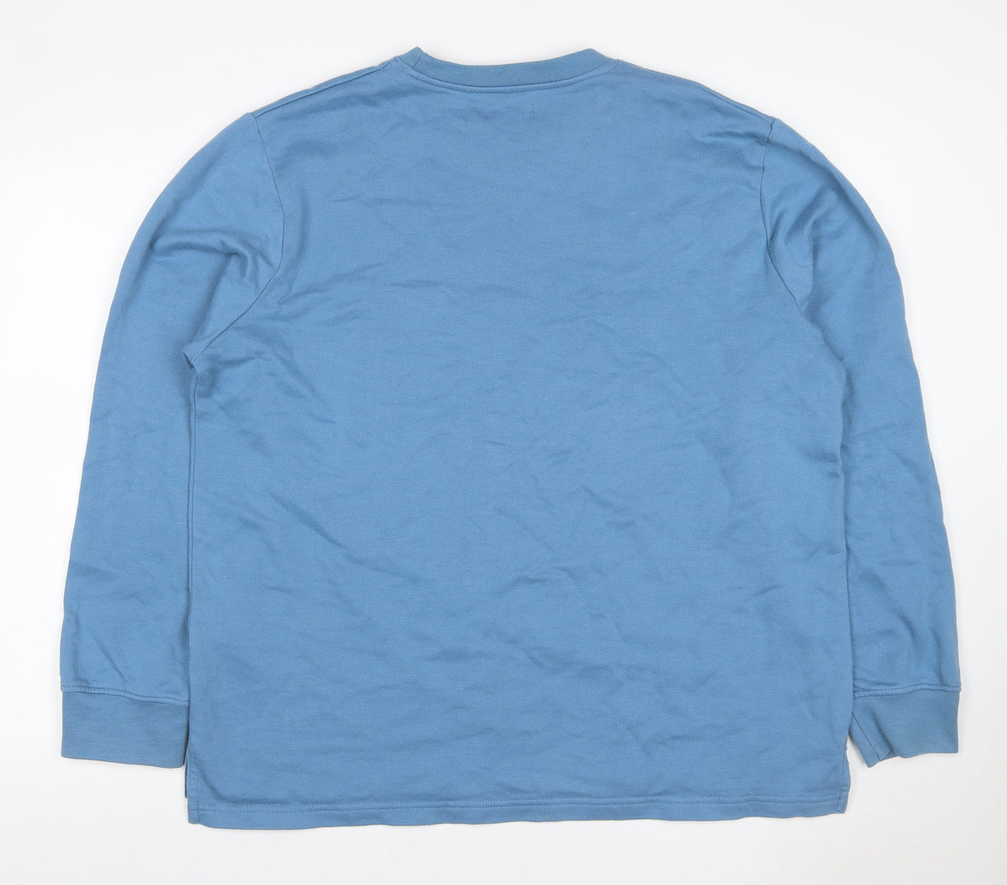 Jacamo Men’s Blue XL Crew Neck Pullover Sweatshirt Fleece