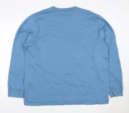 Jacamo Men’s Blue XL Crew Neck Pullover Sweatshirt Fleece