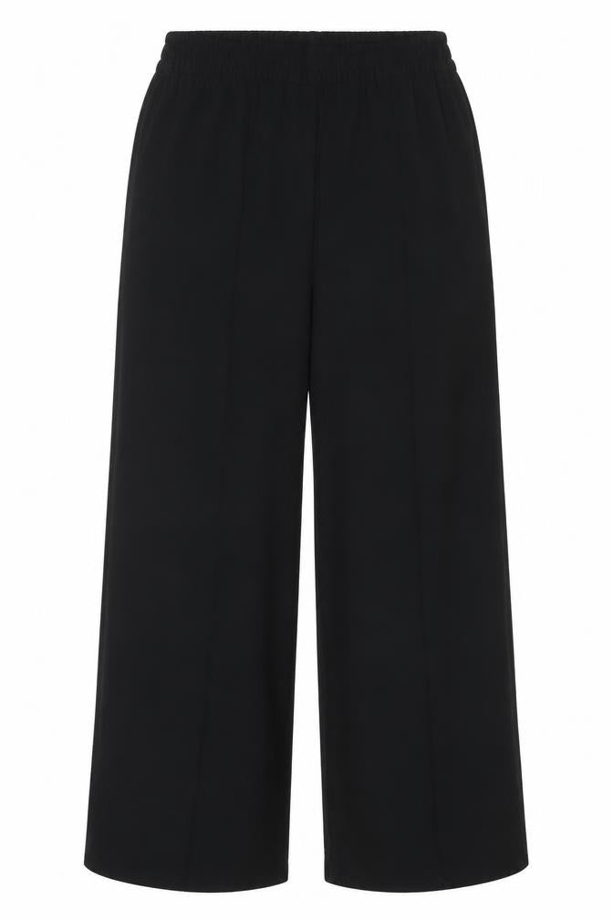 M&S Women’s Black Size 12 Elastic Waist Straight Work Trousers