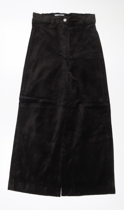 Weekday Women Black UK 8 Wide-Leg Stretch Cotton Blend Jeans