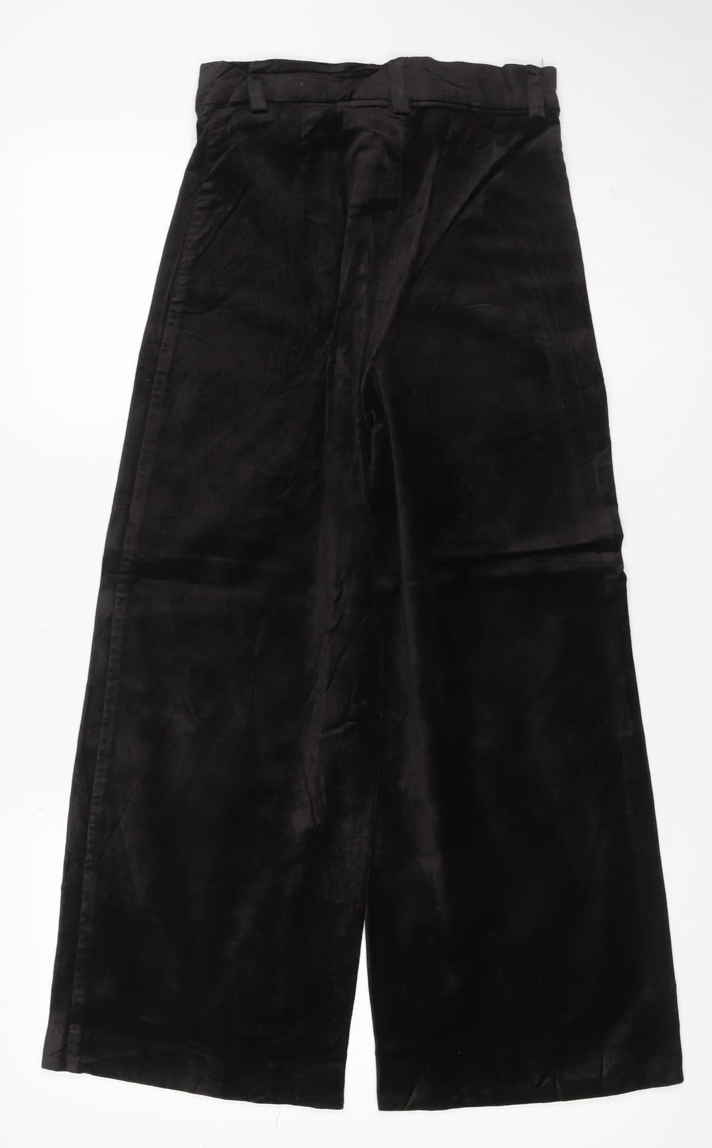 Weekday Women Black UK 8 Wide-Leg Stretch Cotton Blend Jeans