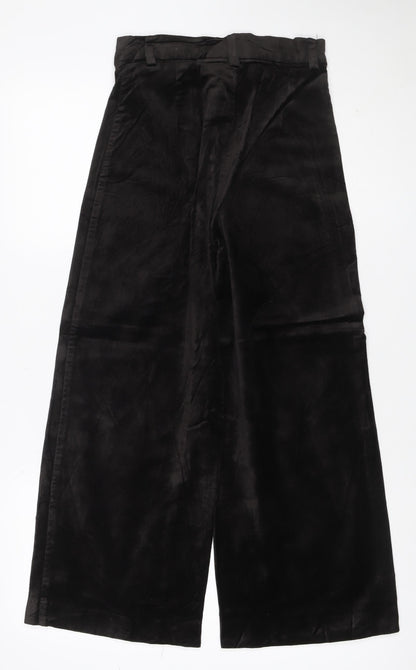 Weekday Women Black UK 8 Wide-Leg Stretch Cotton Blend Jeans