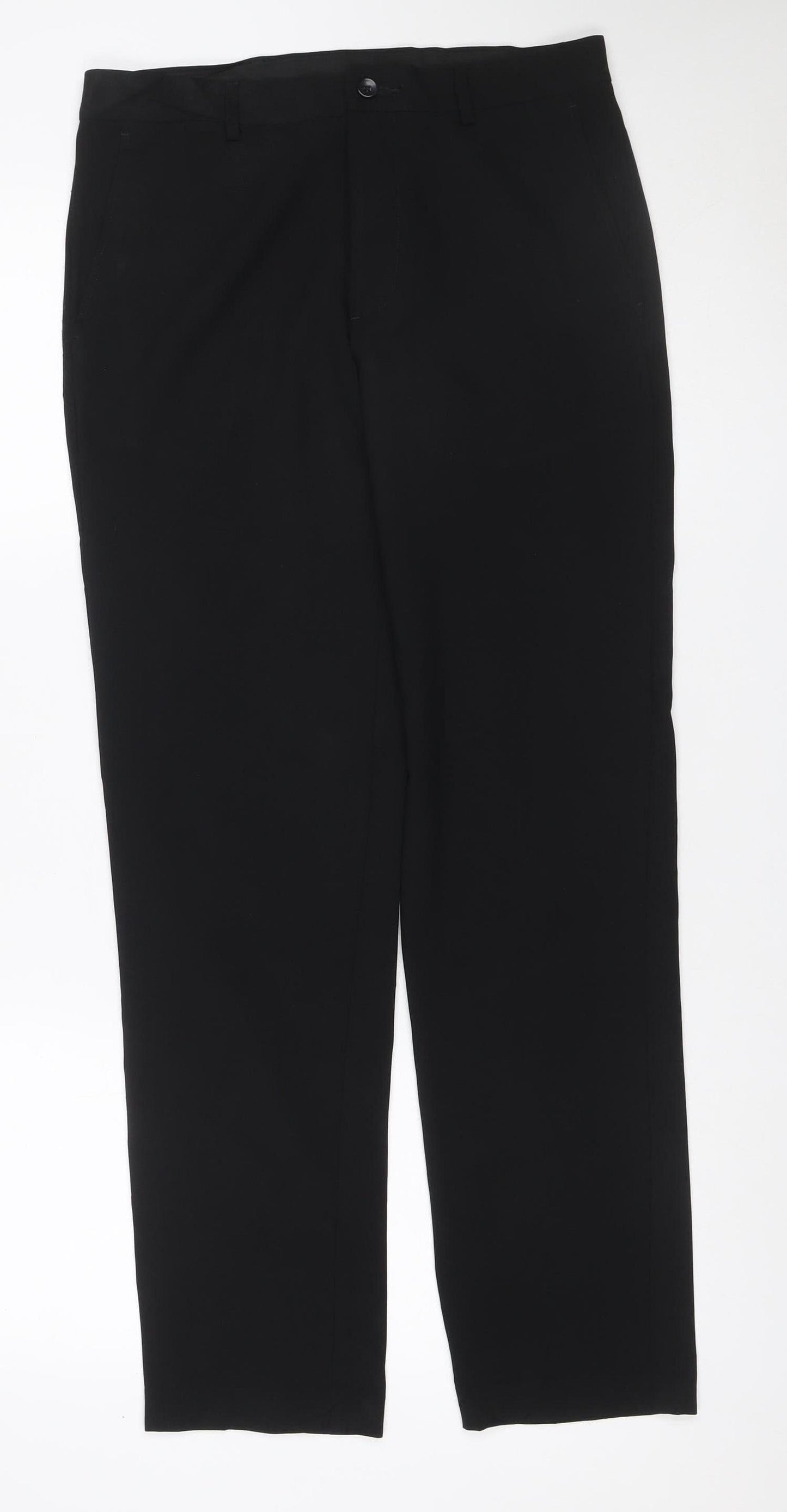 Marks & Spencer Men’s Black 30/31 Slim Fit Dress Trousers