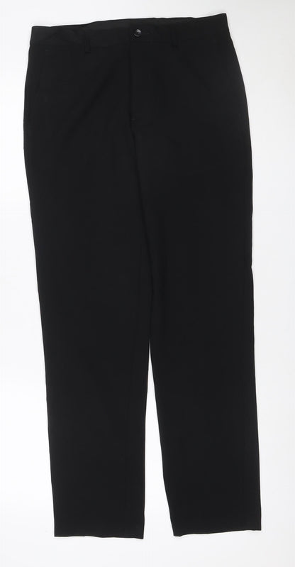 Marks & Spencer Men’s Black 30/31 Slim Fit Dress Trousers