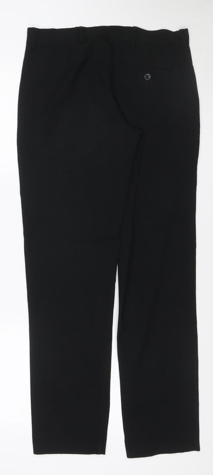 Marks & Spencer Men’s Black 30/31 Slim Fit Dress Trousers