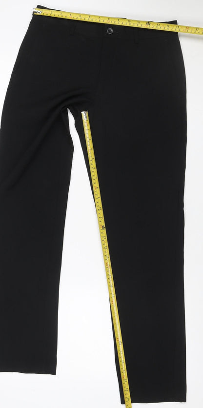 Marks & Spencer Men’s Black 30/31 Slim Fit Dress Trousers