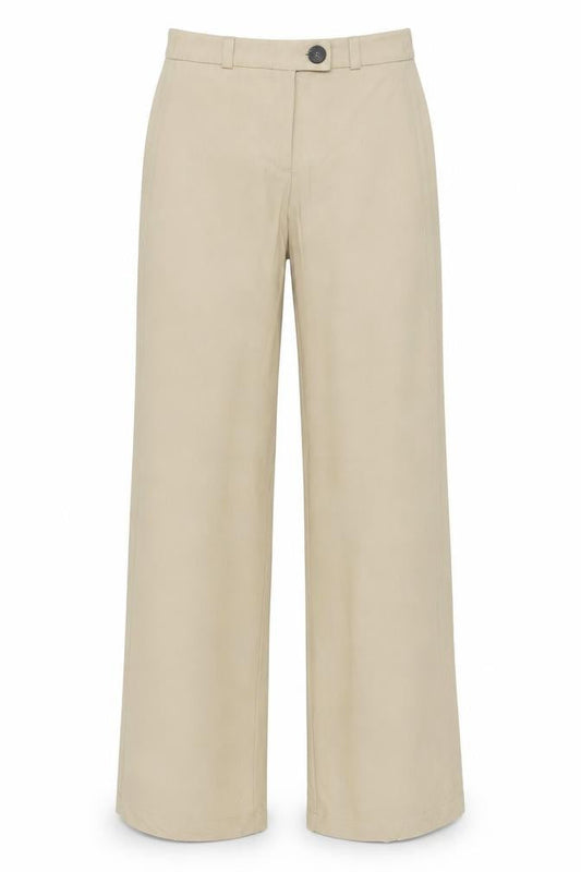 Bershka Women’s Beige UK 4 Wide Leg Tailored Dress Trousers
