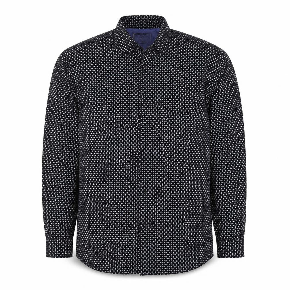 Scotch & Soda Men's Black XL Floral Print Long Sleeve Button-Up Shirt