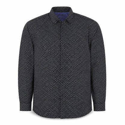 Scotch & Soda Men's Black XL Floral Print Long Sleeve Button-Up Shirt