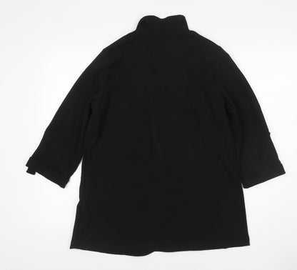 New Look Women’s Black Petite UK 10 Open Front 3/4 Sleeve Blazer