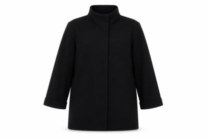 New Look Women’s Black Petite UK 10 Open Front 3/4 Sleeve Blazer