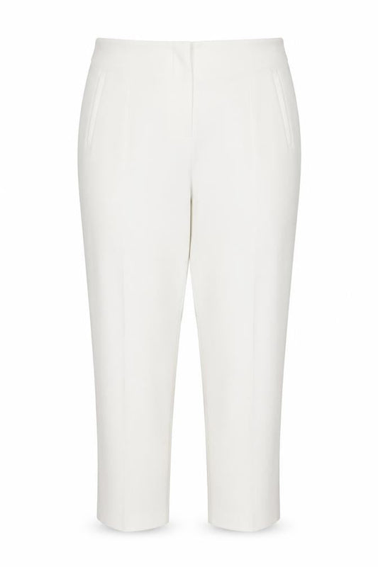 Zara Women White UK 16 XL Straight Dress Trousers Pockets New