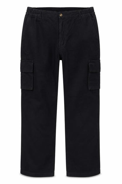 Cotton Traders Men's Black 36 Cargo Trousers Adjustable Waist