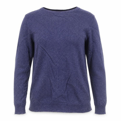 Boden Women’s Blue Cashmere Angora Blend Crew Neck Jumper UK 4