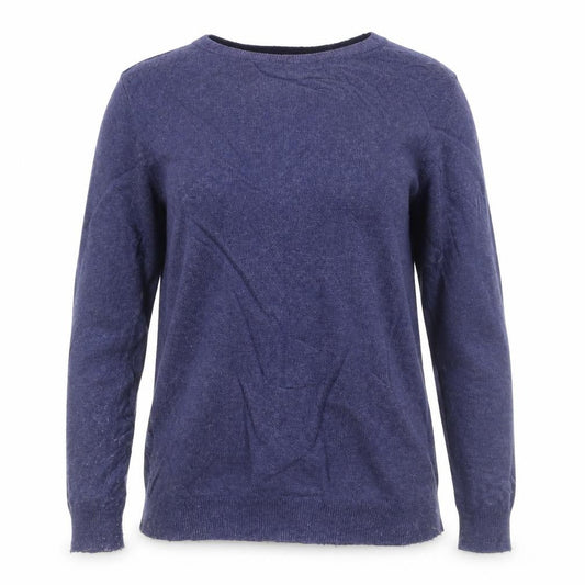 Boden Women’s Blue Cashmere Angora Blend Crew Neck Jumper UK 4