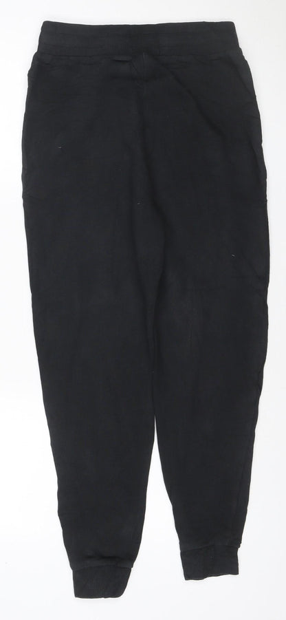 Reebok Men’s Black S Cotton Fleece Jogger Sweatpants Logo