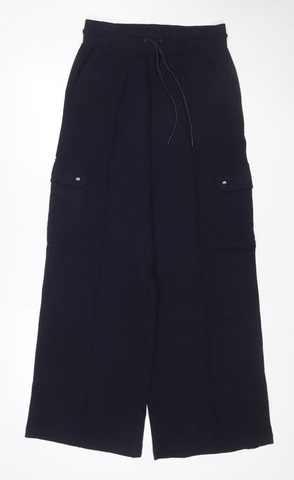 Marks and Spencer Women Blue Size 10 Cargo Drawstring Trousers