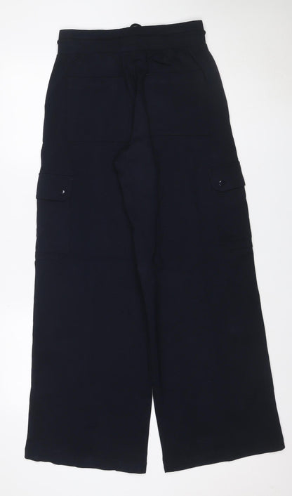 Marks and Spencer Women Blue Size 10 Cargo Drawstring Trousers
