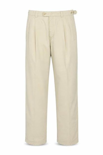 Sport Reed Men’s Beige 34R Cotton Chino Trousers Adjustable Waist