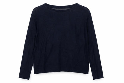 Zara Women’s Blue UK 12 Crew Neck Fine Knit Pullover Jumper