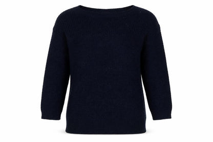 Wallis Women’s Navy Blue S Boat Neck Raglan Knit Pullover Jumper