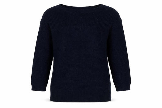 Wallis Women’s Navy Blue S Boat Neck Raglan Knit Pullover Jumper