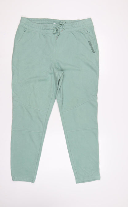 Champion Elite Women’s Green L Jogger Trousers Logo Drawstring