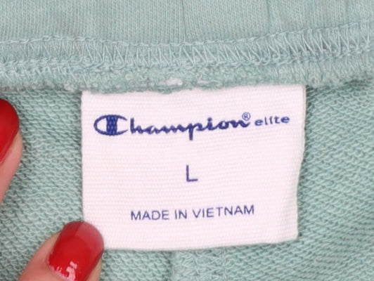 Champion Elite Women’s Green L Jogger Trousers Logo Drawstring