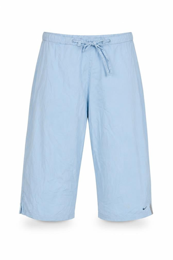 Nike Women Blue UK 14 Capri Activewear Running Trousers Drawstring