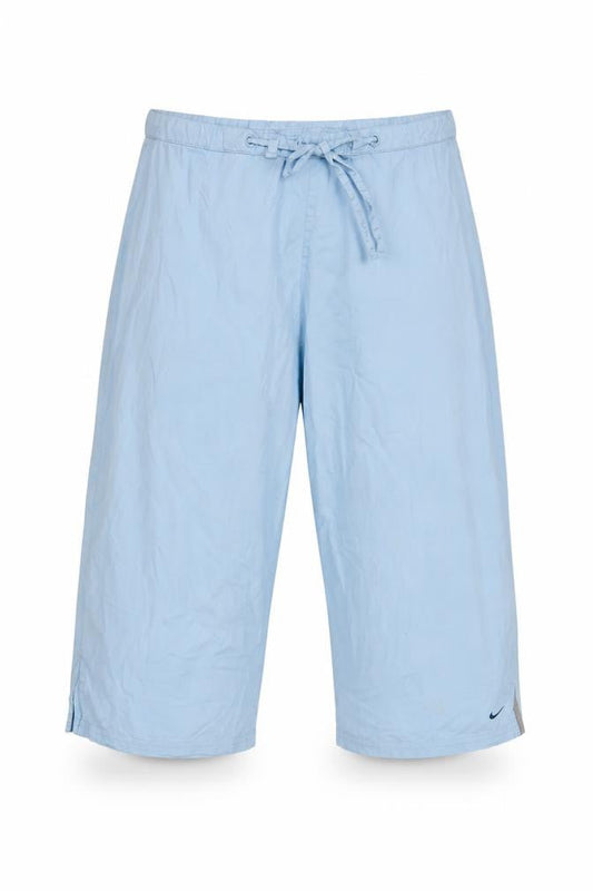 Nike Women Blue UK 14 Capri Activewear Running Trousers Drawstring