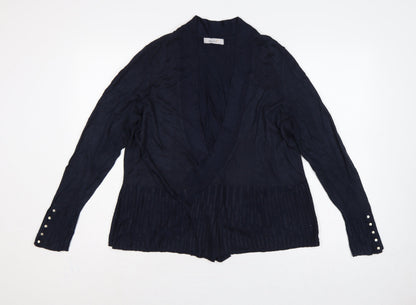 Marks and Spencer Per Una Women’s Navy Blue UK 18 Open Wrap Knit Cardigan