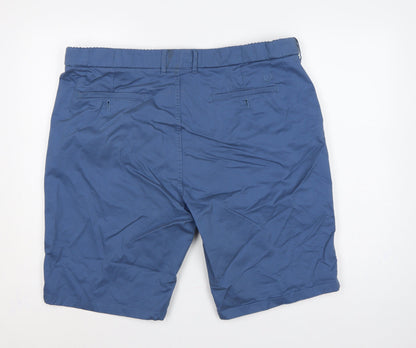 Lincoln Men’s Blue Chino Shorts Waist 40in Cotton Stretch Pockets