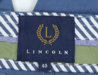 Lincoln Men’s Blue Chino Shorts Waist 40in Cotton Stretch Pockets