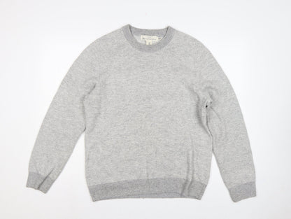 H&M L.O.G.G. Men’s Grey M Crew Neck Cotton Blend Knit Pullover Jumper