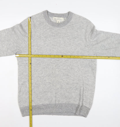 H&M L.O.G.G. Men’s Grey M Crew Neck Cotton Blend Knit Pullover Jumper