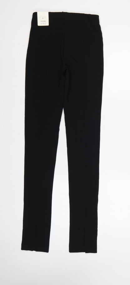 Zara Women’s Black XS High Rise Stretch Leggings NWT