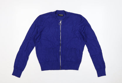 The Collection Debenhams Women’s Blue Size 14 Full Zip Knit Jumper