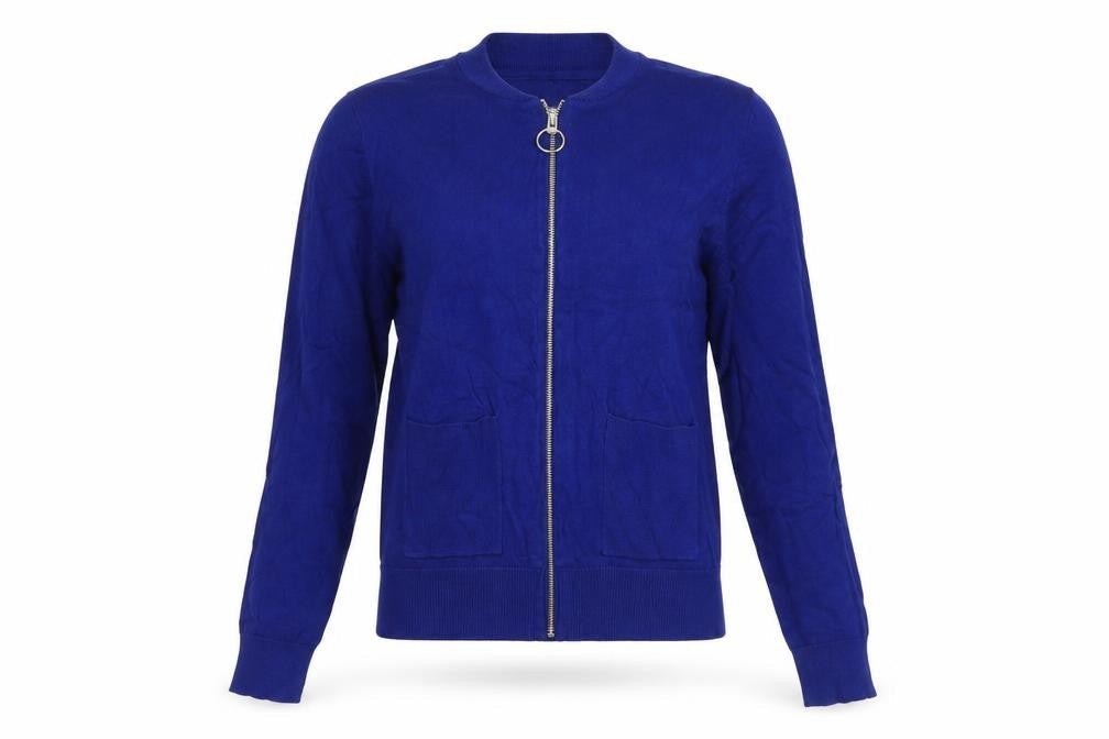 The Collection Debenhams Women’s Blue Size 14 Full Zip Knit Jumper