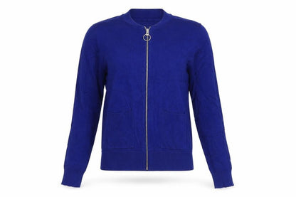 The Collection Debenhams Women’s Blue Size 14 Full Zip Knit Jumper