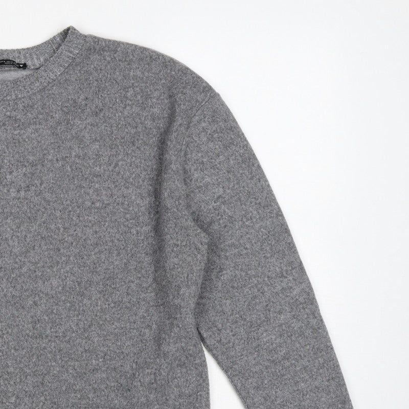 Zara Women’s Grey Size S Crew Neck Knit Relaxed Pullover Jumper