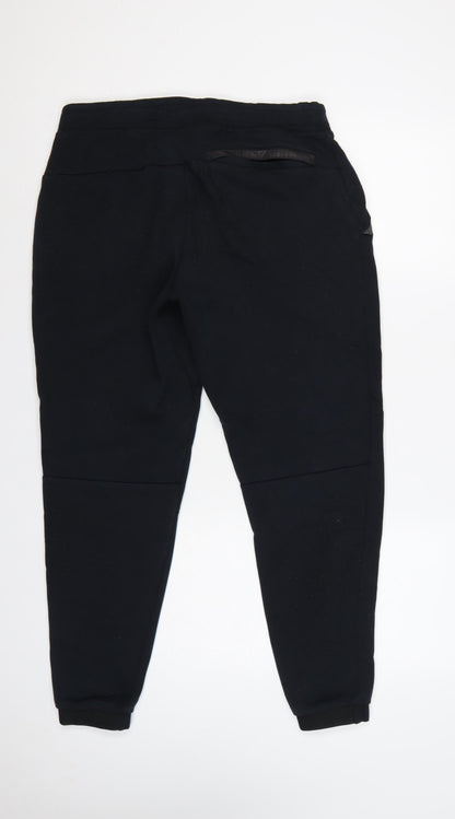 New Balance Men's Black M Jogger Trousers Tapered Drawstring Logo