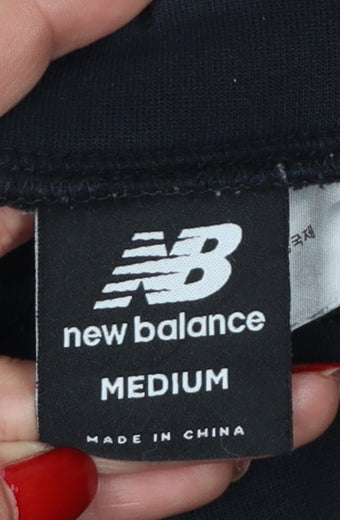 New Balance Men's Black M Jogger Trousers Tapered Drawstring Logo