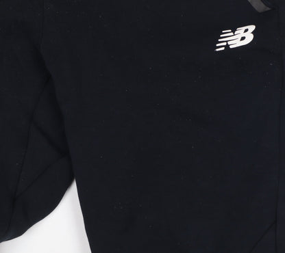 New Balance Men's Black M Jogger Trousers Tapered Drawstring Logo