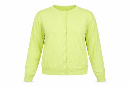 Marks & Spencer Women Yellow Size 16 Lightweight Button Front Knit Cardigan