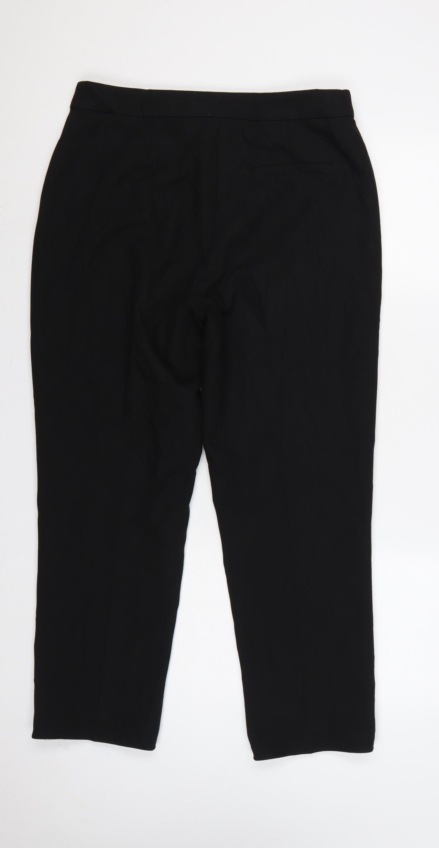 Jaeger Women’s Black UK 12 Straight Leg Stretch Dress Trousers