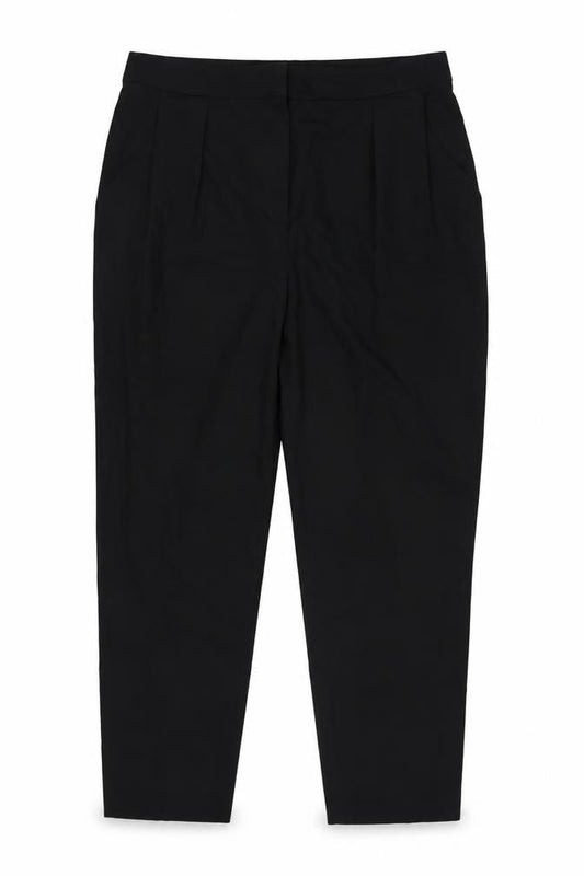 Topshop Women’s Black UK 14 High Rise Tailored Tapered Trousers