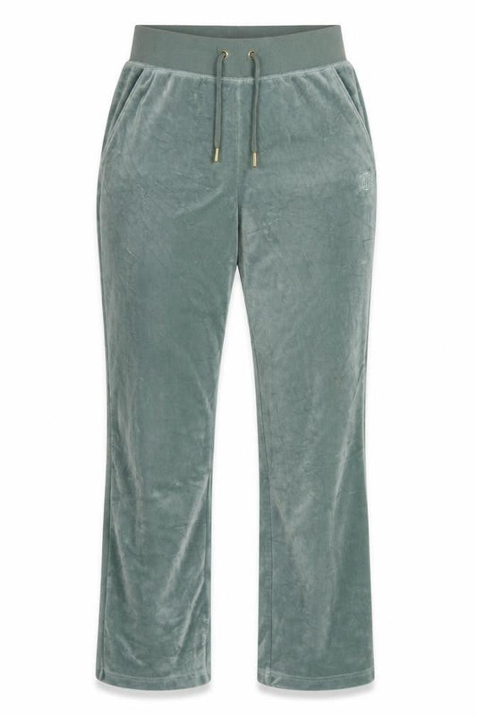 Juicy Couture Women’s Green XS Velour Jogger Trousers Logo